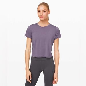 Lululemon Action Always Short Sleeve Purple Quartz S/M